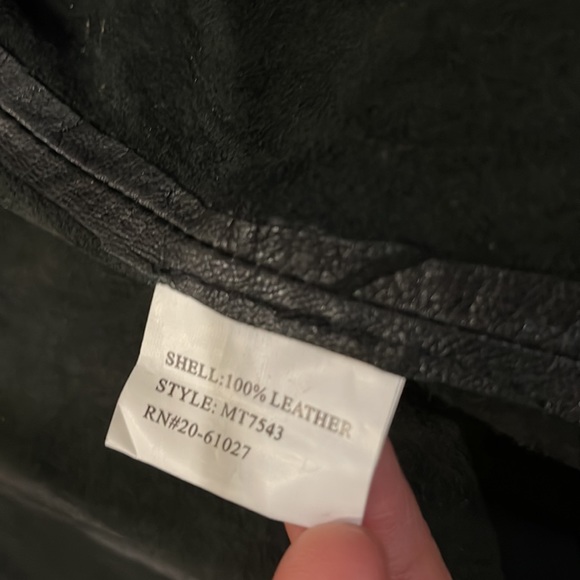 My Tribe Shawl Leather Vest L - Picture 9 of 14